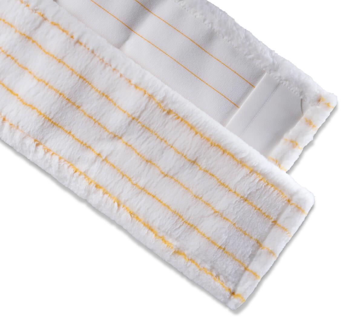 Mopp Mikrofaser FLOOR-PROTECT, Beschichtungsmopp, 50 cm, Weiß/Gelb