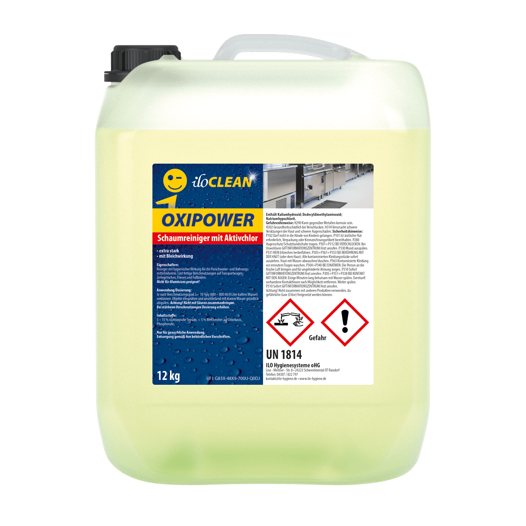 ILO Clean OXIPOWER Schaumreiniger mit Aktivchlor, 10 L