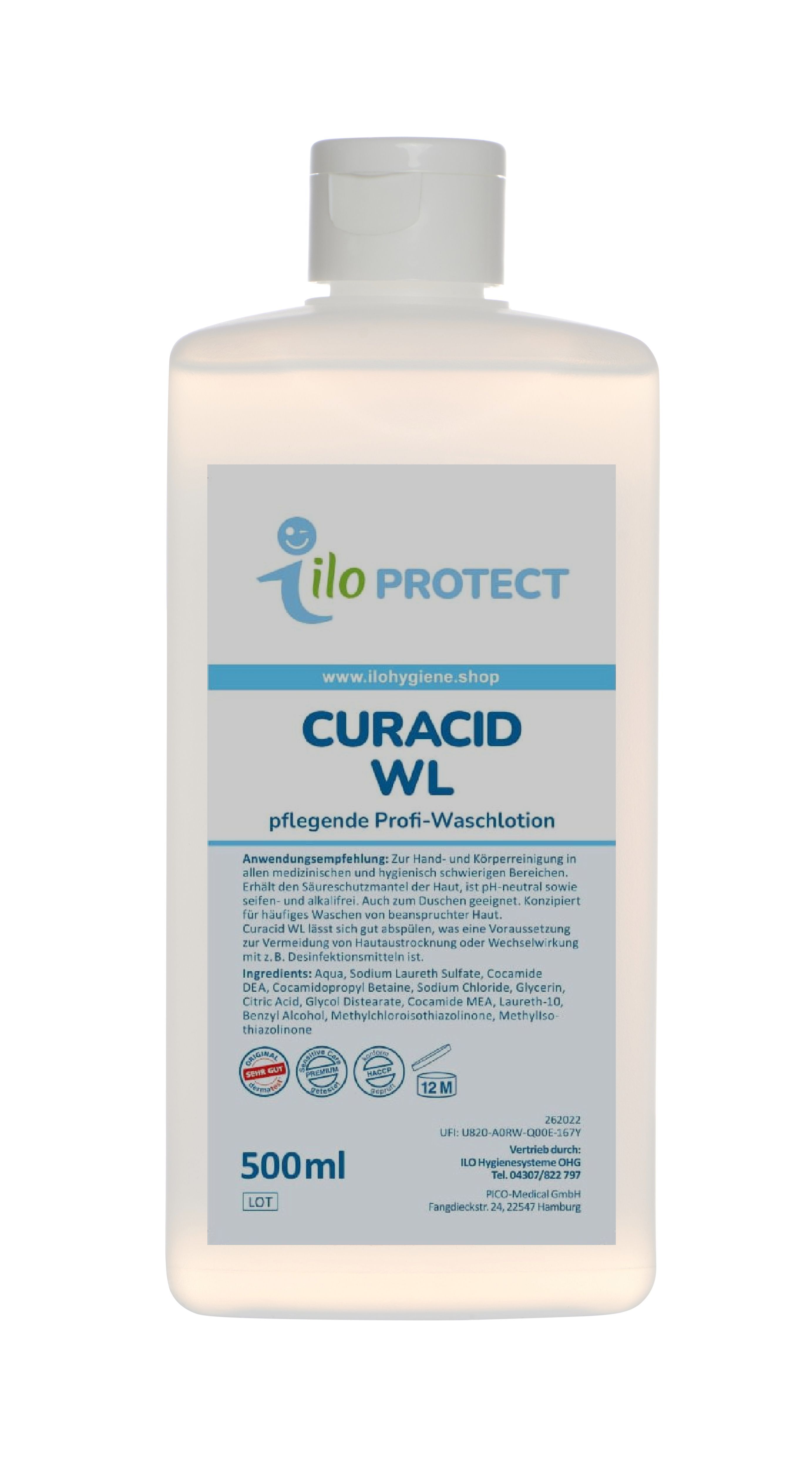 ILO Protect Curacid WL Waschlotion, 500 ml