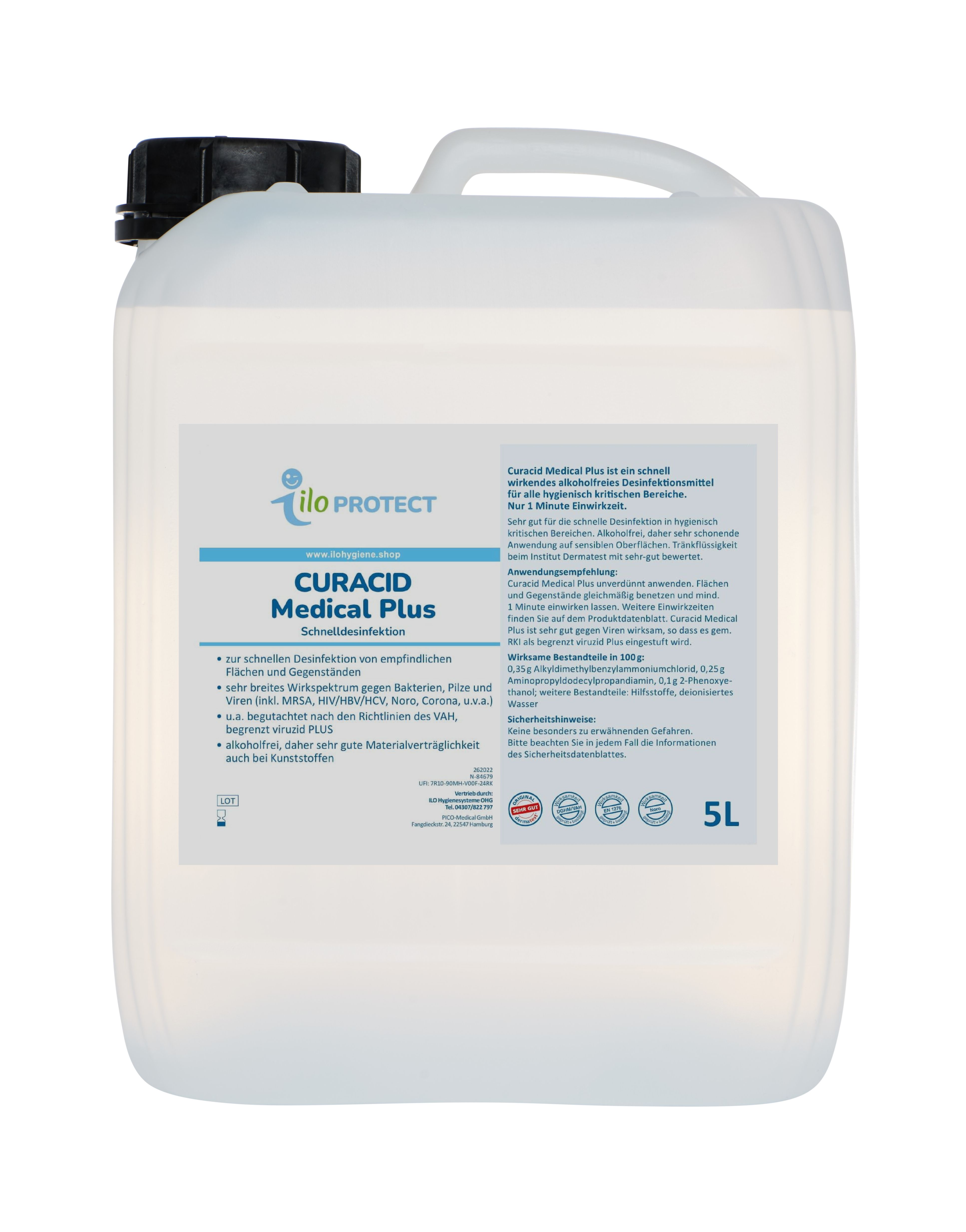 ILO Protect Curacid Medical Plus Flächendesinfektion, 5 L