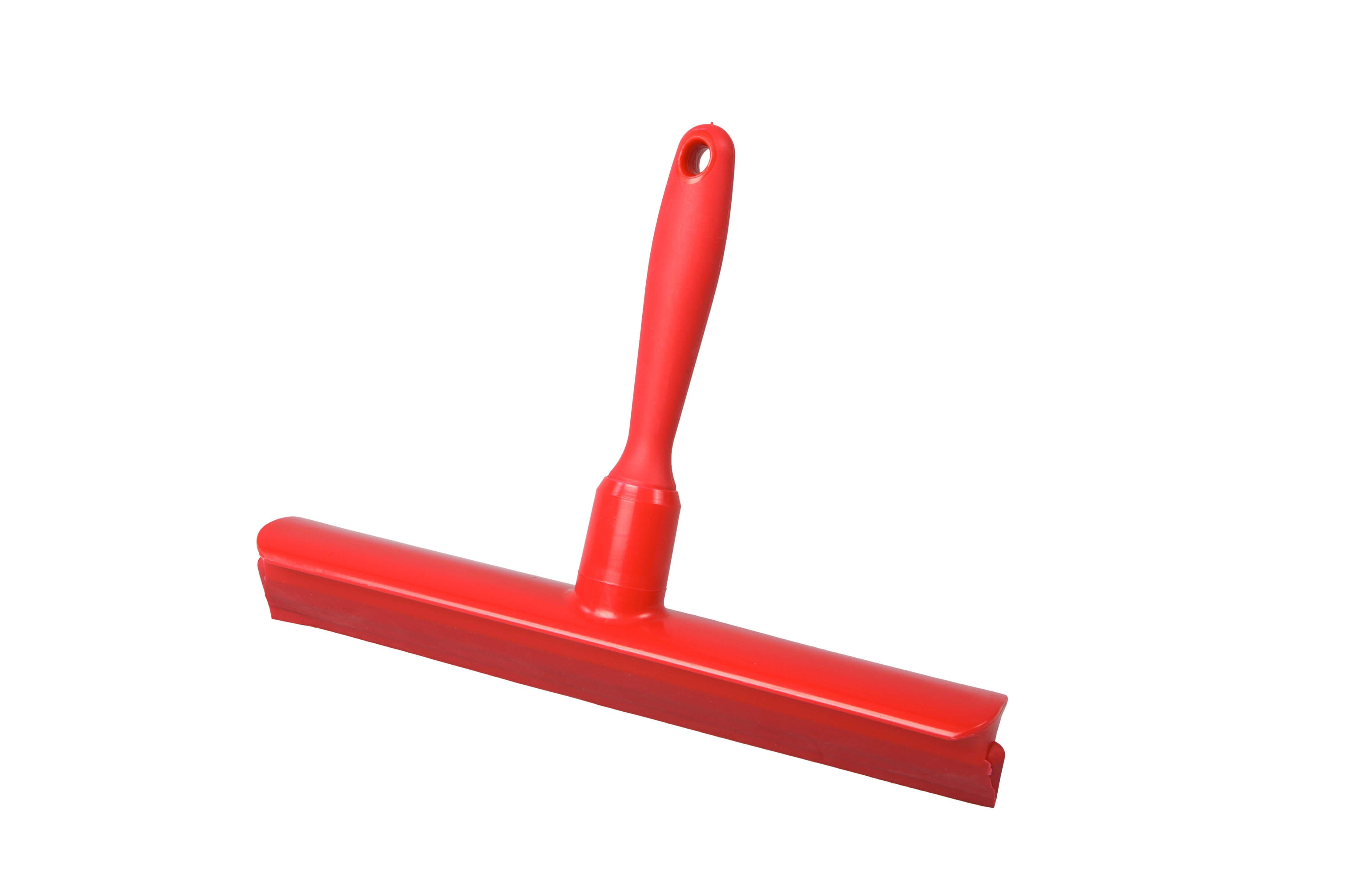 Hygiene Handabzieher Einteilig mit Handgriff, Vollfarbig, ROT, 300 mm