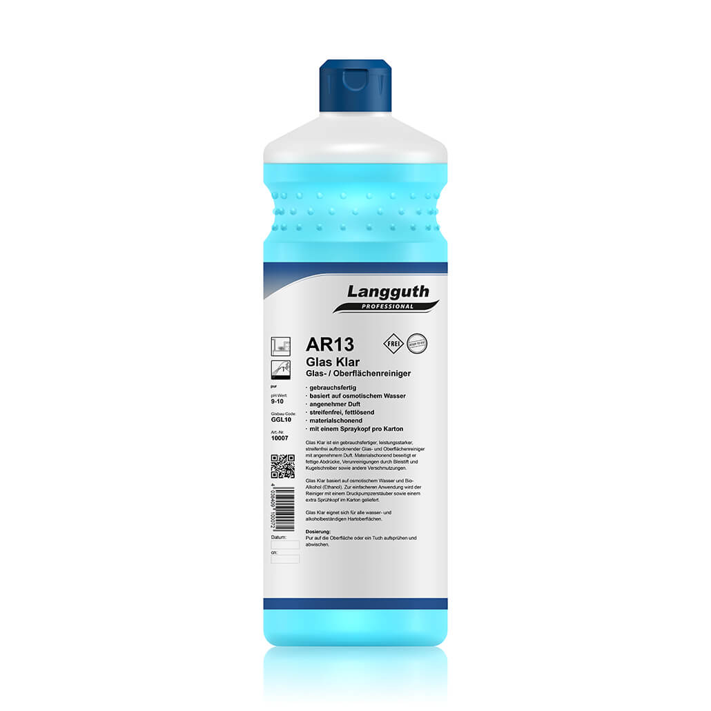 Langguth AR13 Glas Klar Glasreiniger, 1 L