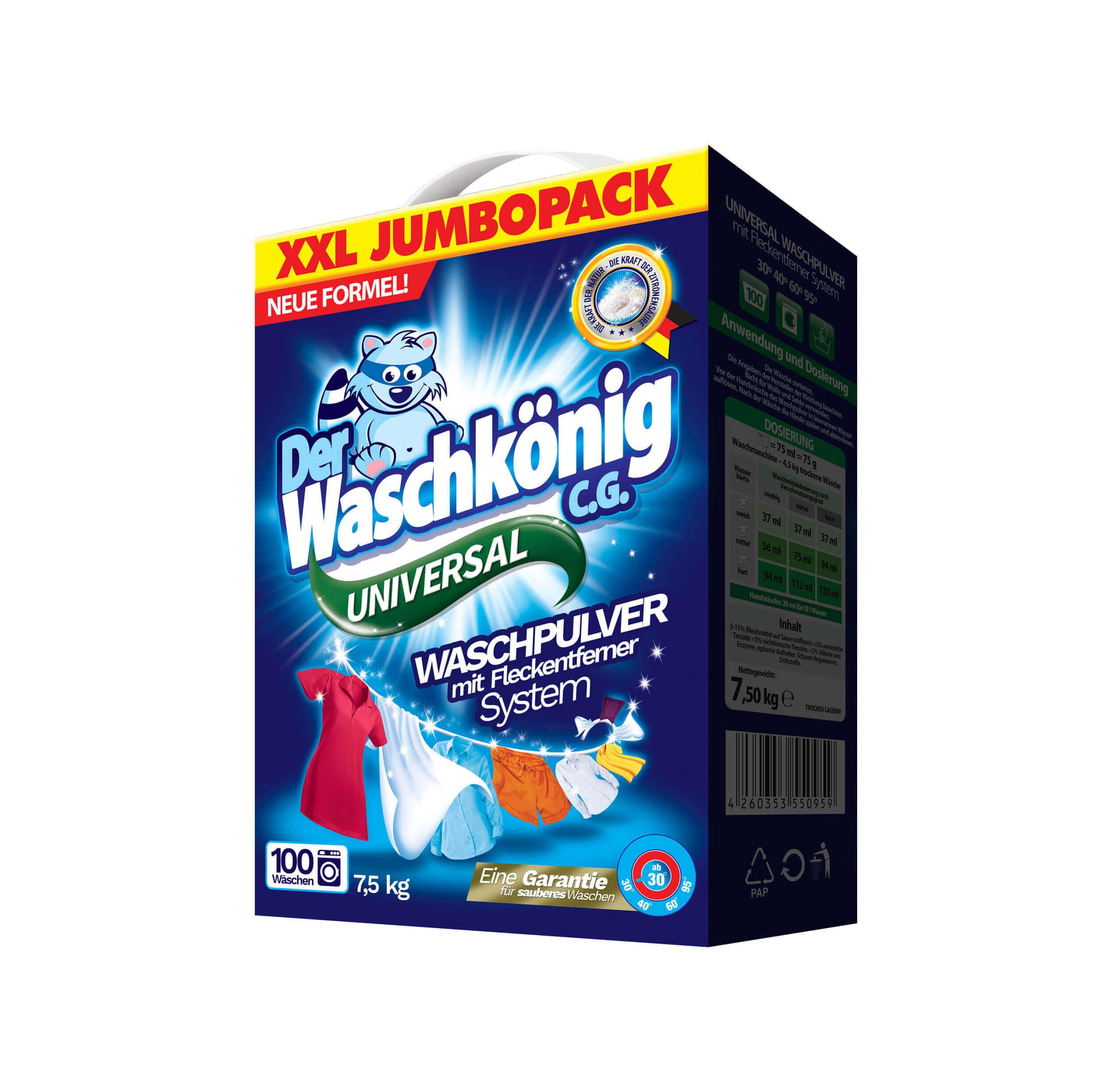 Der Waschkönig C.G. Universal Waschpulver 7,5 kg