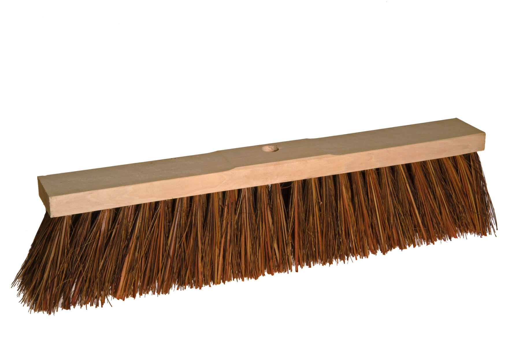 Straßenbesen PIASSAVA, Natur, Sattelholz