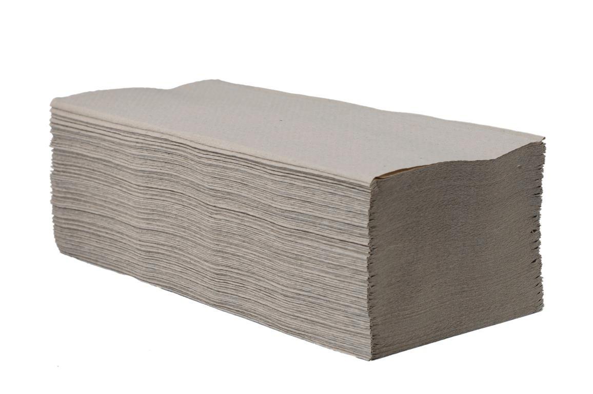 Huchtemeier Falthandtücher, V-Falz, 1-lagig, 25 x 23 cm, Natur