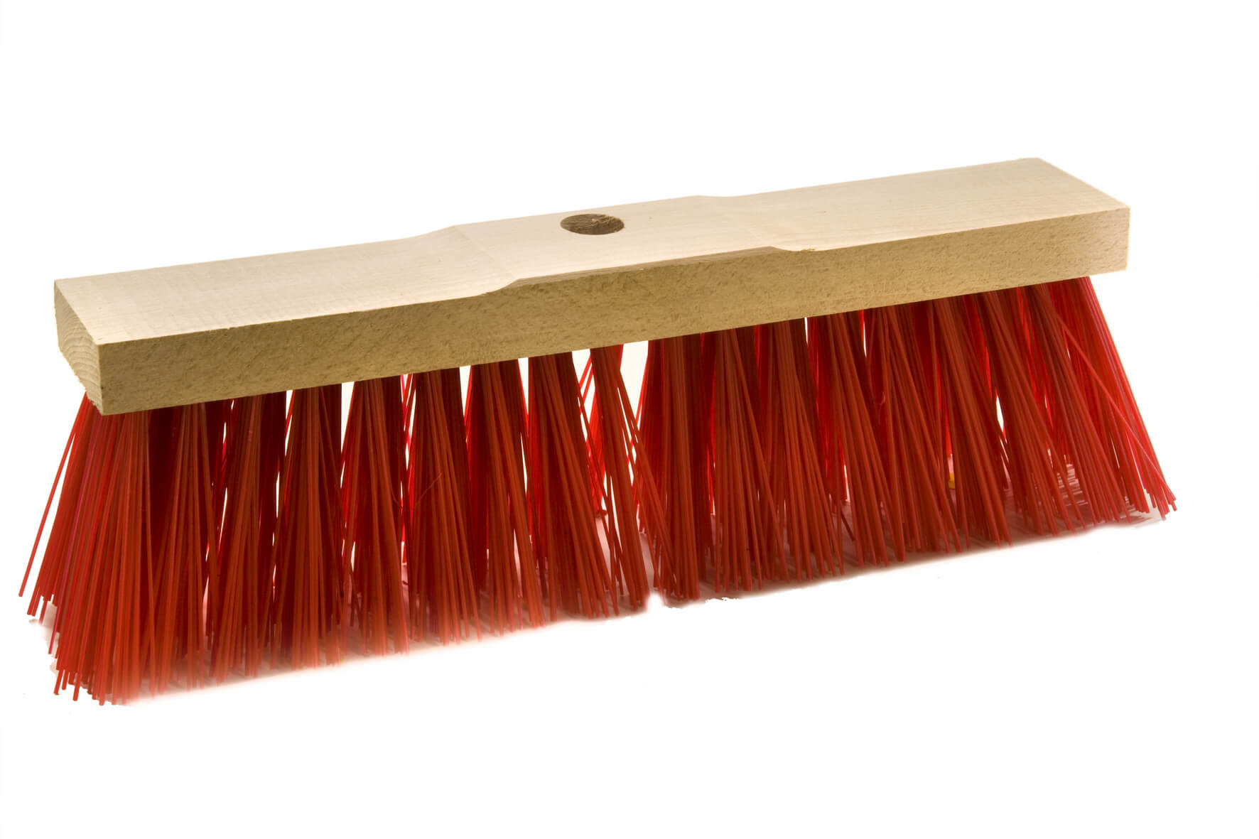 Straßenbesen ELASTON, Rot, Sattelholz