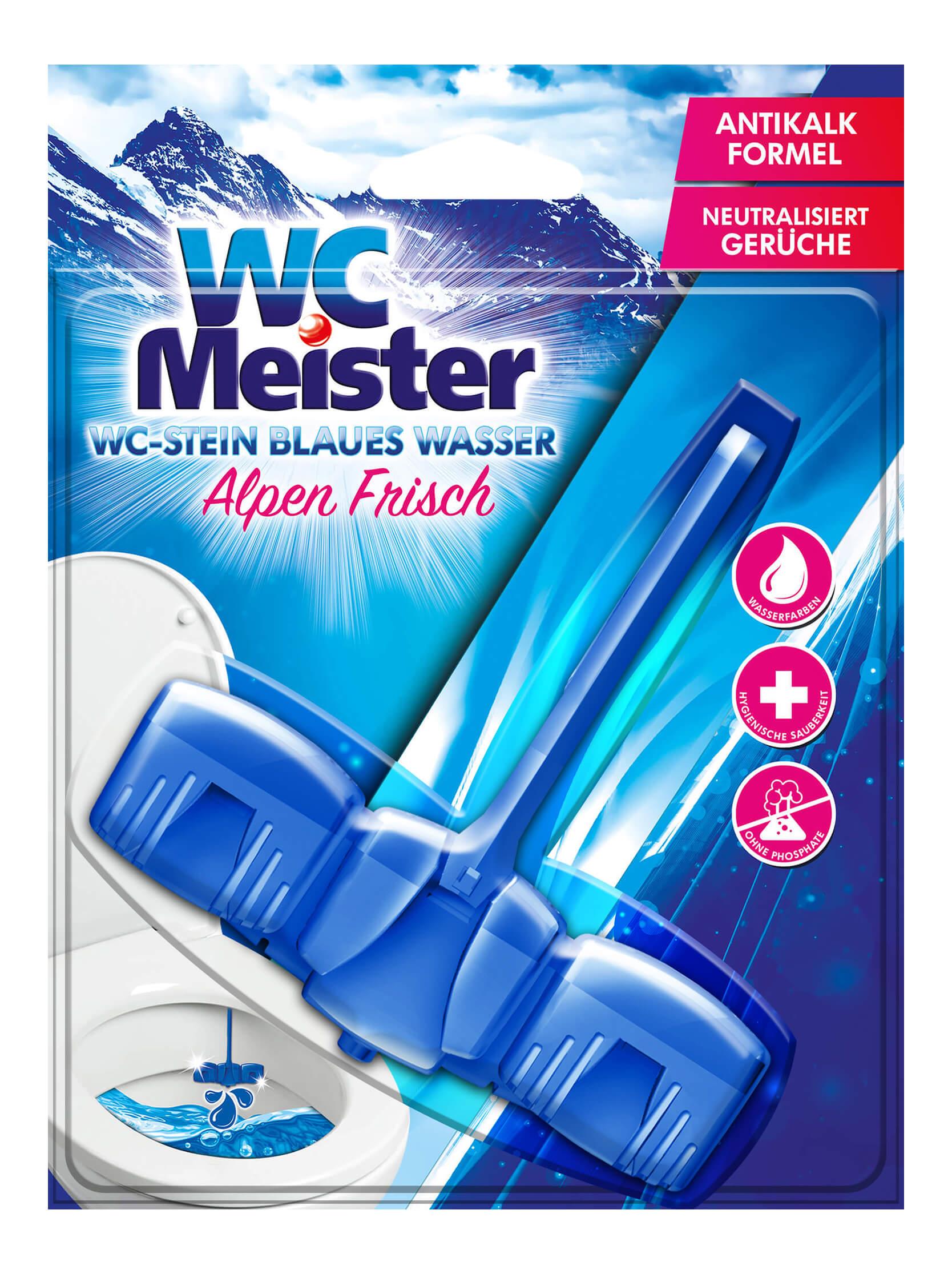 WC Meister Duftspüler Alpenfrische Farbwasser, Blau