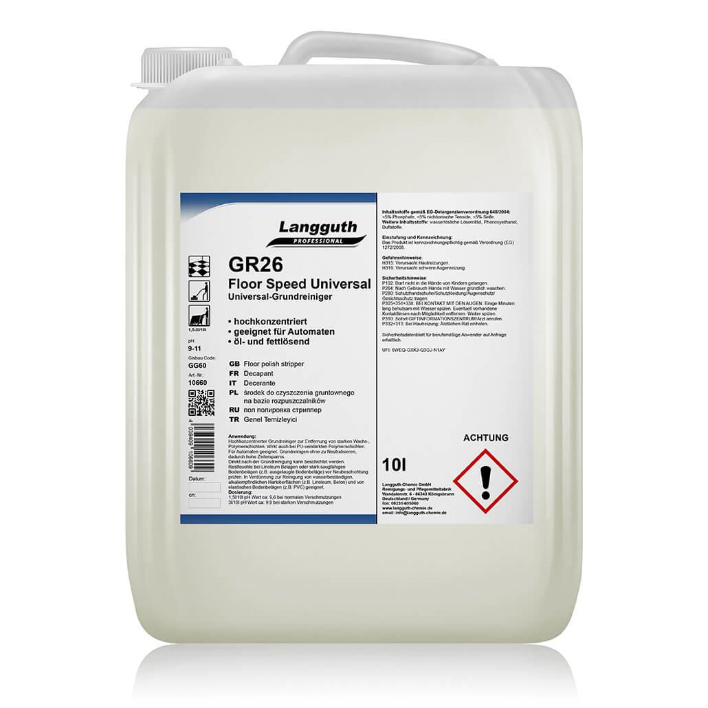 Langguth GR26 Floor Speed Universal Grundreiniger, 10 L