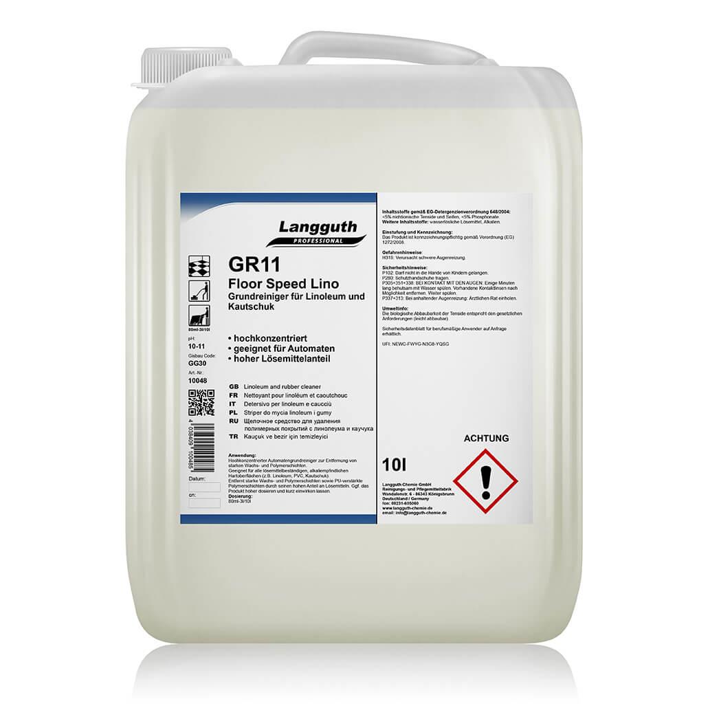 Langguth GR11 Floor Speed Lino Grundreiniger, 10 L