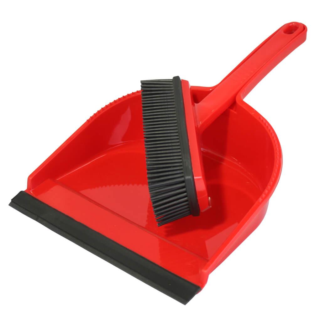 Kehrgarnitur mit GUMMILIPPE Handfeger und Schaufel