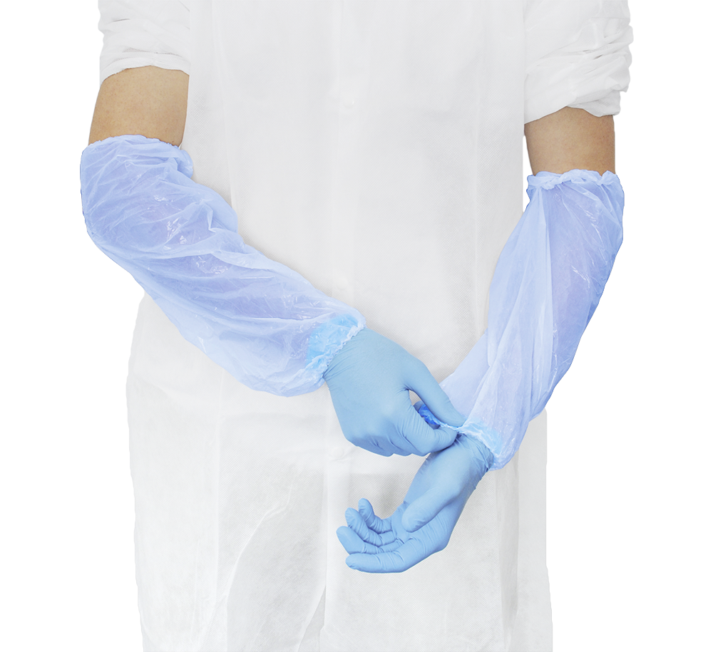 MaiMed® Sleeve Cover Ärmelschoner aus PE, Blau, 100 Stk.