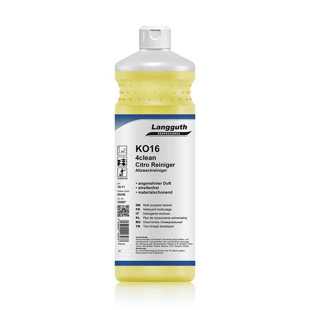 Langguth KO16 4Clean Allzweckreiniger Citro, 1 L