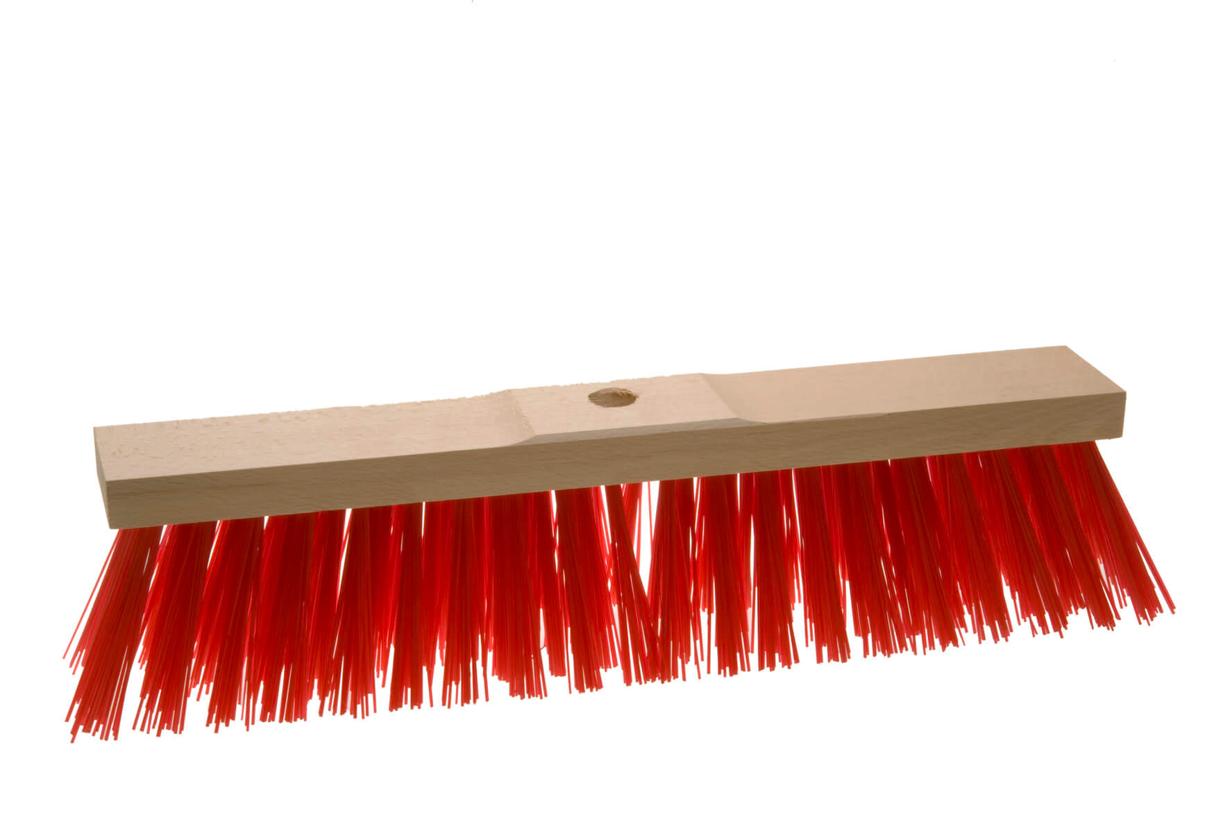 Straßenbesen ELASTON, Rot, Sattelholz