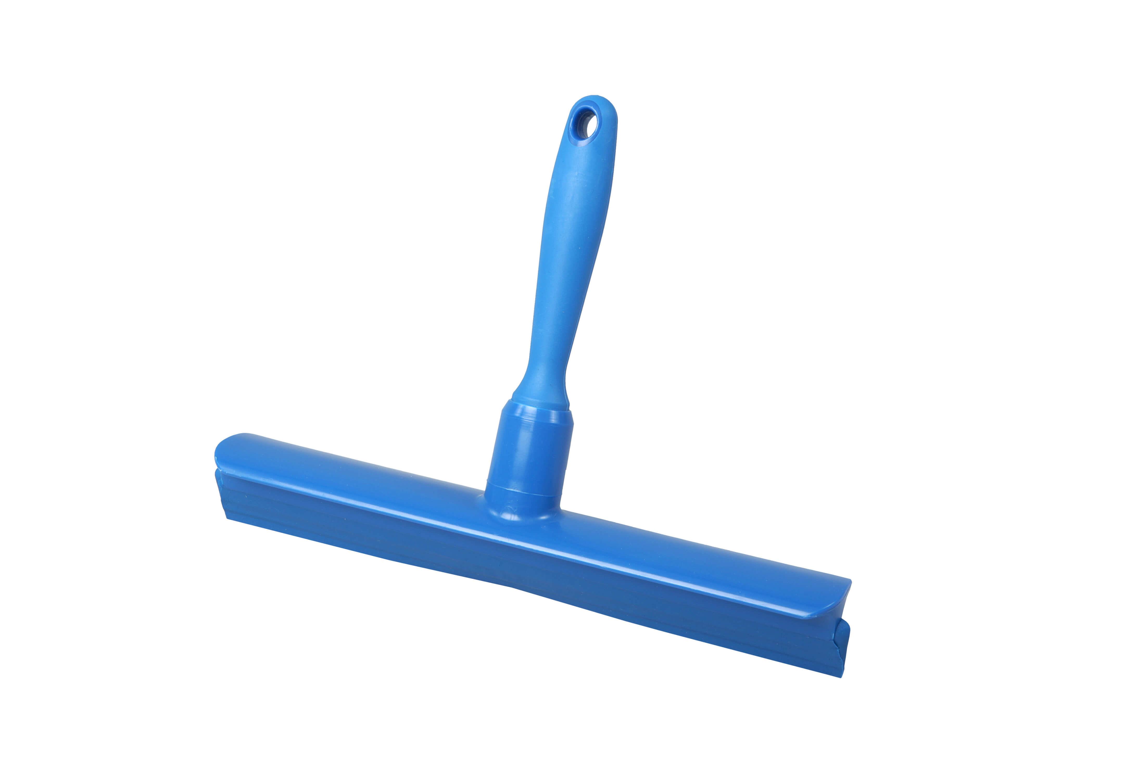 Hygiene Handabzieher Einteilig mit Handgriff, Vollfarbig, BLAU, 300 mm