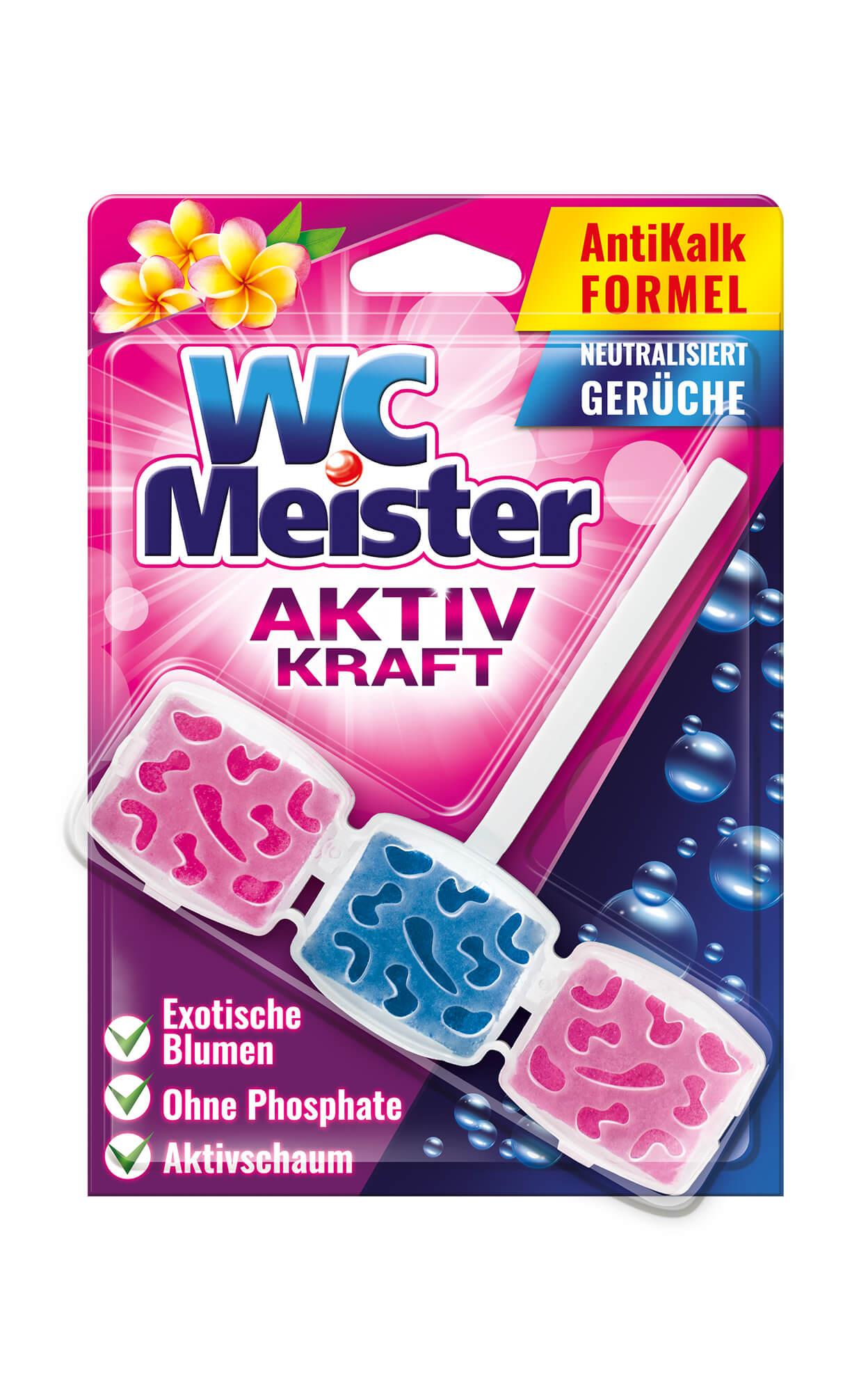 WC Meister Duftspüler Exotische Blumen, Blau/Pink