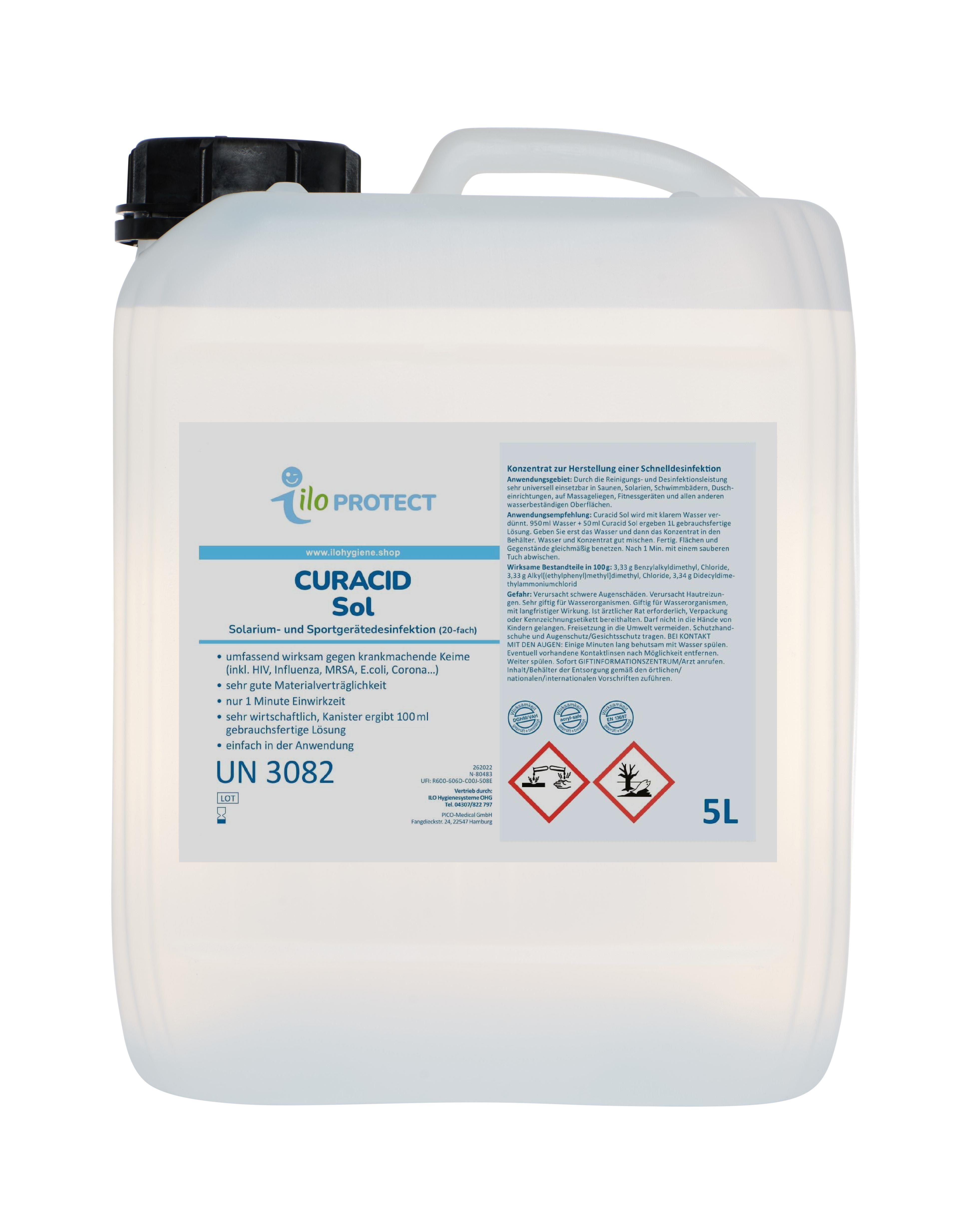 ILO Protect Curacid Sol Flächendesinfektionsmittel Konzentrat, 5 L