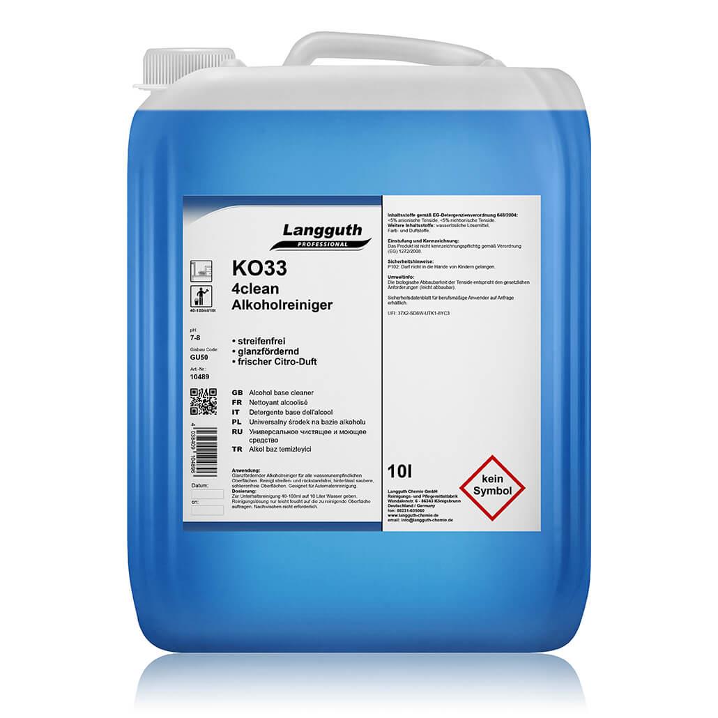 Langguth KO33 4Clean Alkoholreiniger, 10 L