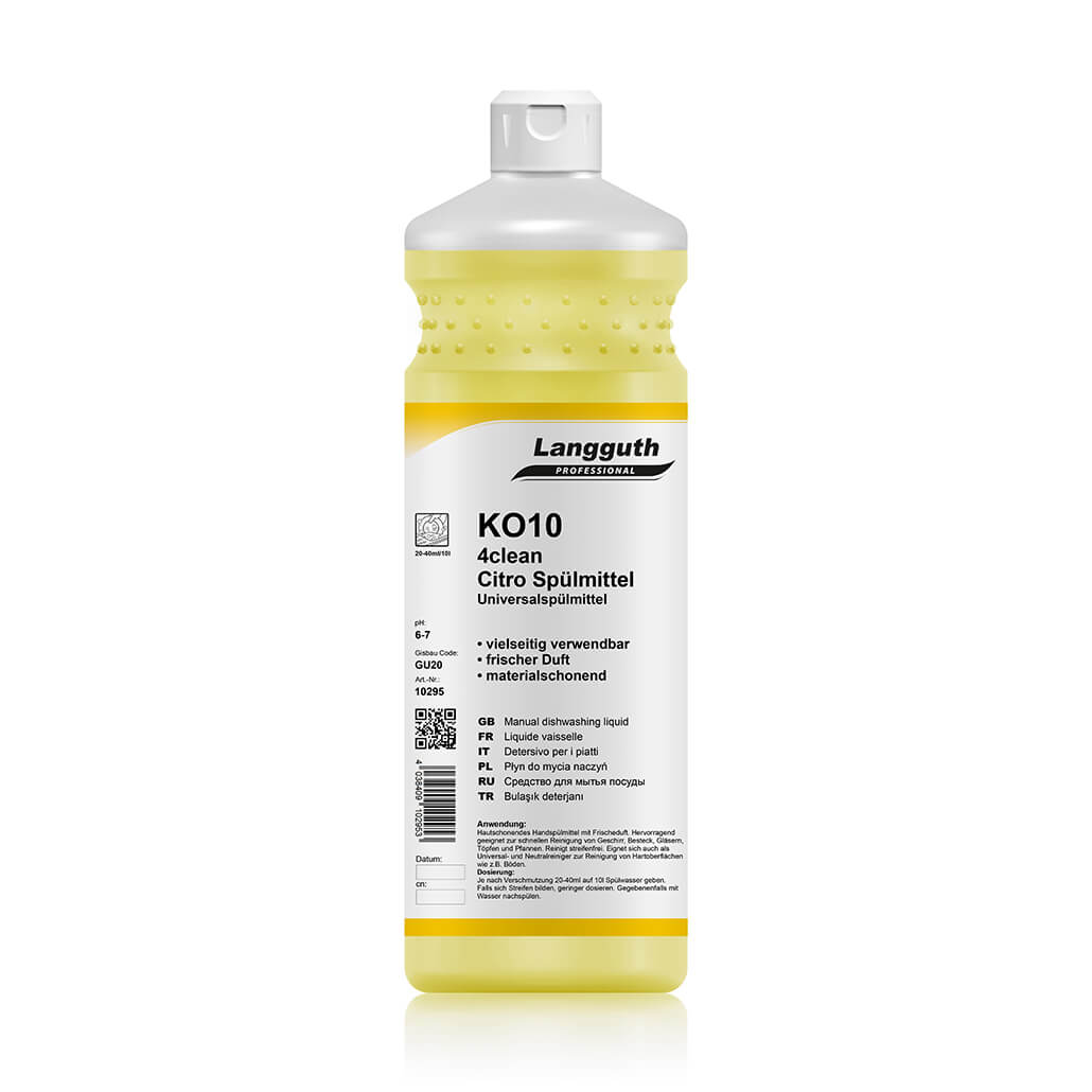 Langguth KO10 4Clean Citro Spülmittel, 1 L